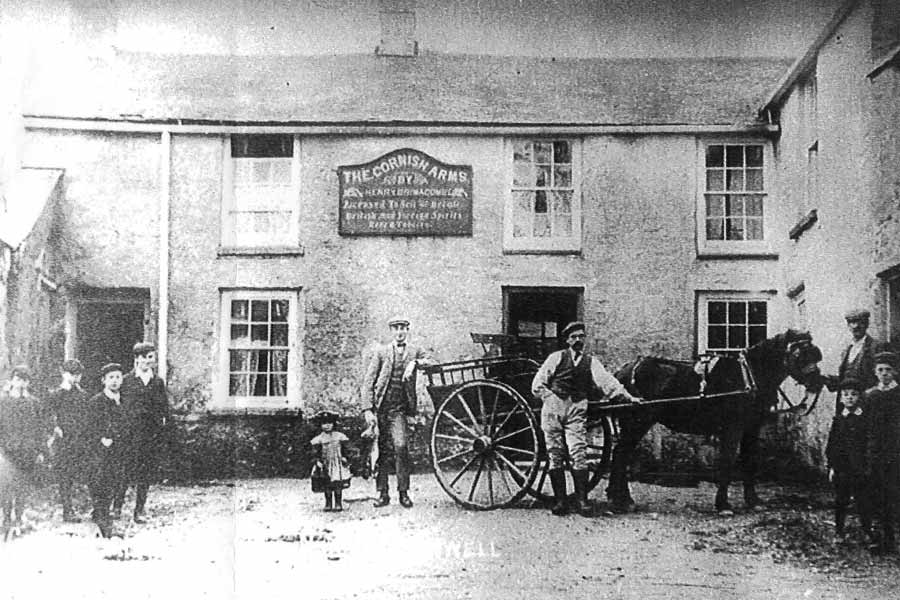 The Cornish Arms Frogpool in days gone by...