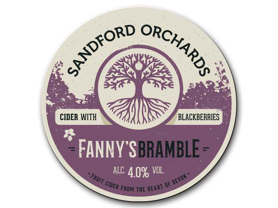 Fanny's Lane runs out of the village of Sandford, in the late summer its hedges are full of blackberries, plucked to go into crumbles, pies and this exceptional cider.