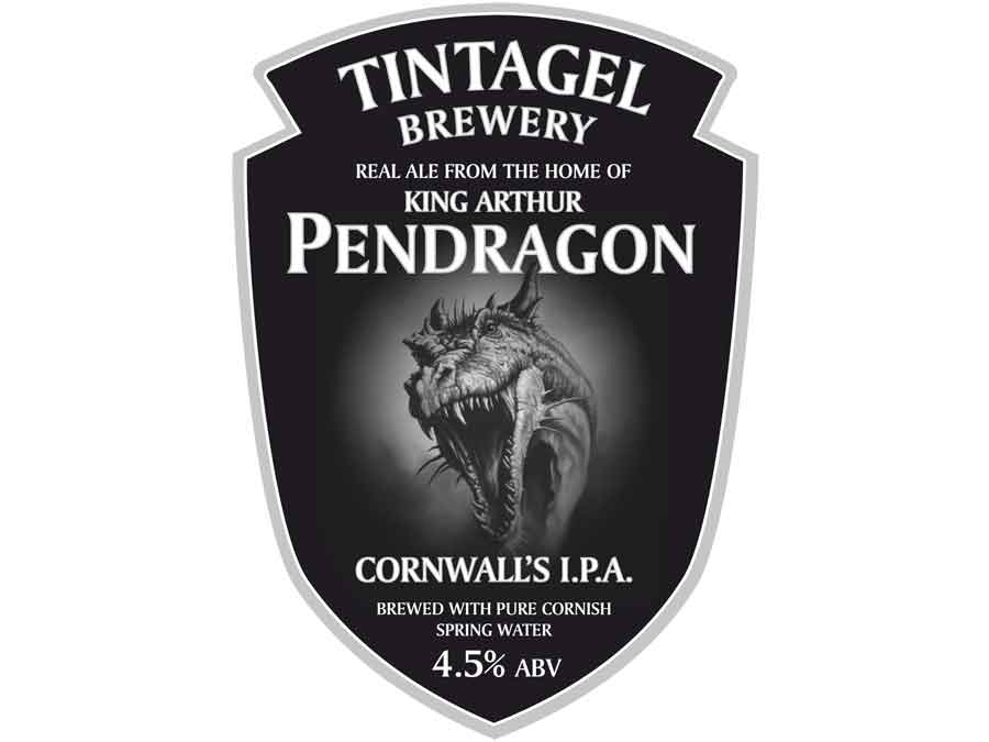 Named after King Arthur Pendragon. Cornwall's IPA is brewed with Cornish Water, English barley malt spiked with malted wheat and 3 special American hops. Pendragon has a fruity citrus aroma and a fresh bitter taste.