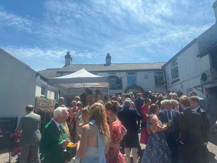Pre wedding drinks and nibbles at the Cornish Arms Frogpool Cornwall. Why not get together with your friends and family for that special occasion?